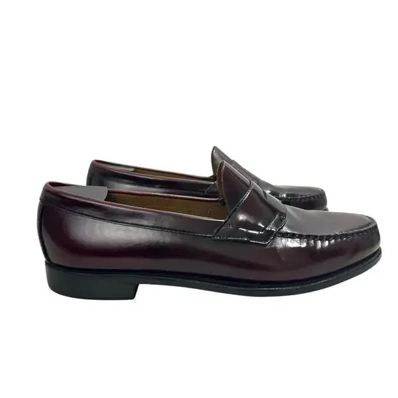 G.H. Bass Weejuns Burgundy Leather Penny Loafers Mens Size 13D Classic Slip On